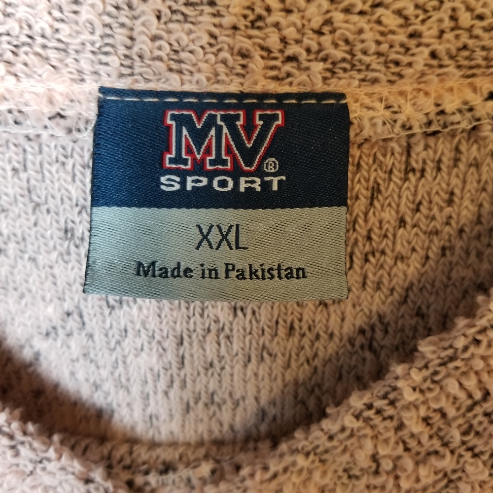 Vintage MV Sport Anna Maria Island Terry Mock Crewneck Pullover Sweatshirt - Picture 6 of 9